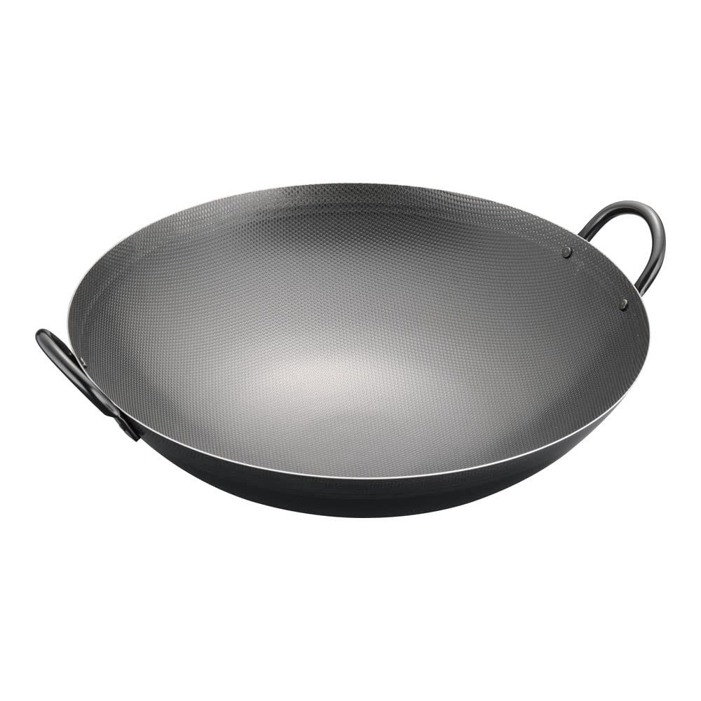 

Endo Shoji Professional Wok, 36cm, Iron, Two-Handed, Super Embossed, Made in Japan, ATY7636