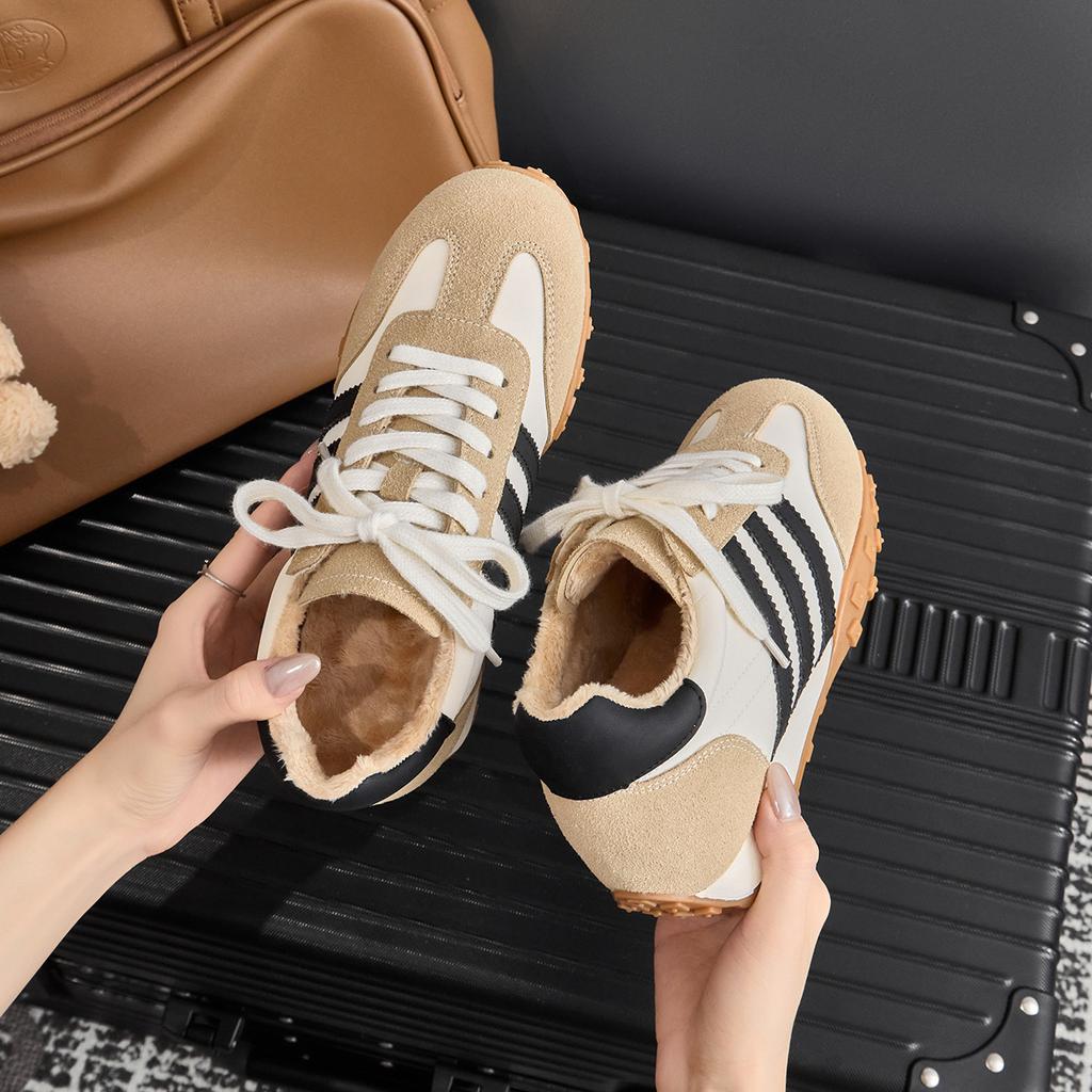 Spot Forrest Gump Training Shoes Spring 2025 New Flat-bottomed Lace-up Color Matching Dad Shoes Sports and Leisure Board Shoes Tide