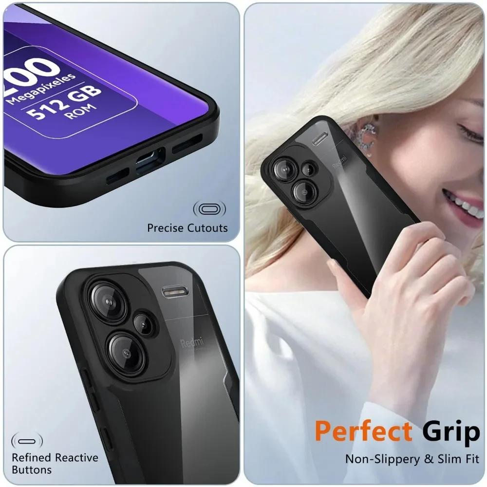 For Redmi Note 13 14 Pro Plus 360 Full Body Screen Protector Transparent Case For Redmi Note 13 14 Pro Shockproof Phone Cover