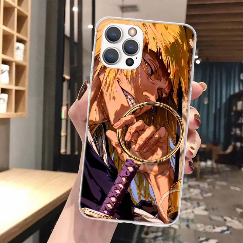Bleach Shinji Hirako Soft Phone Case For iPhone 16 15 14 13 12 11 Pro Max X XR XS 7 Plus 8 + SE 16Max Pattern Customized Cover
