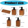 Elegant Wood Texture Resin Lotion Dispenser With Foam Pump For Shampoo Body Wash Hotel Homes Bathroom Essential