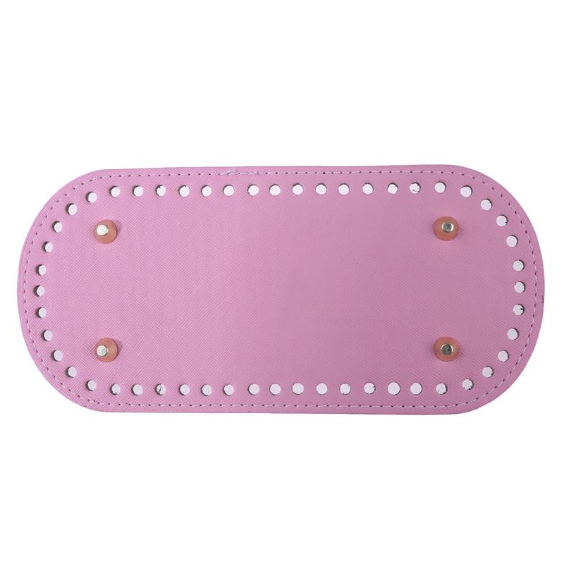 Handmade Bag Bottom PU Bag Bottom DIY Crochet Woven Bags Luggage Accessories Oval Bags Bottom Bag Supplies