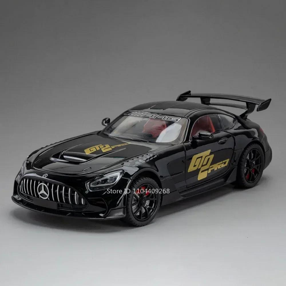 Scale 1:24 GT GLS63 Model Sports Car Toy Diecast Alloy Doors Opened Pull Back Miniature Models Sound Light Gift for Children