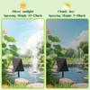2.5W 5V Separated Solar Water Fountain Pump Kit with 5 Spray Nozzles Outdoor Water Feature for Bird Bath Small Pond Garden Decoration