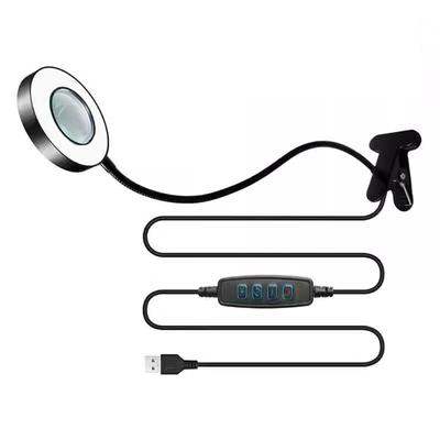 Illuminates Magnifiers Work Light Magnifying Light 10 Brightness Option Adjustable Clamps Base for Reading Repair Stations