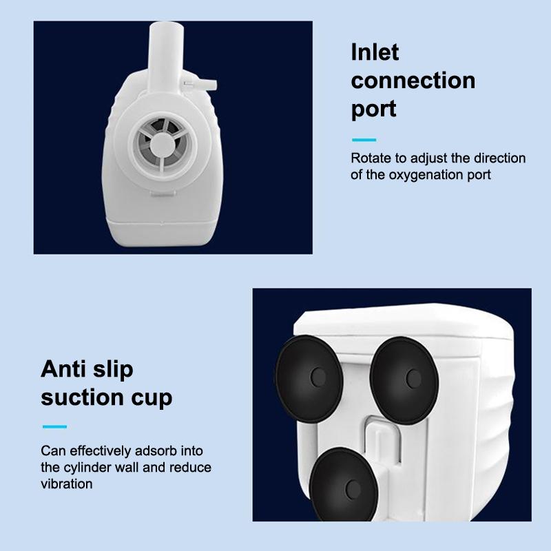 Pompă Filtru Acvariu 3 în 1 Silențioasă Acvariu Submersibil Aerator Oxigen Pompă Aer Acvariu Pompă Schimbător Apă Făcător de Valuri