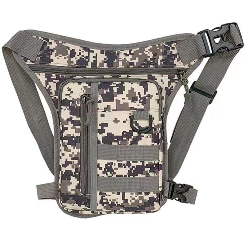 Heren Camouflage Tactische Fiets Taille & Been Tas - Lichtgewicht, Outdoor Sporttas