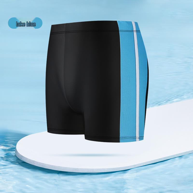 Men's Slimming Square Leg Swim Trunks - Anti-Embarrassment, Fashionable Swimwear for Summer Beach Vacations