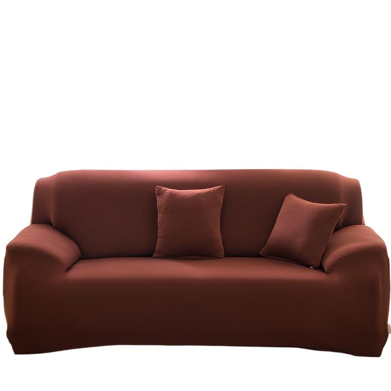Gelber Elastischer Einfarbiger Sesselbezug Sofa All-Inclusive Couchbezug 1 2 3 4 Sitzer Couchschutz Dehnbar für Zuhause