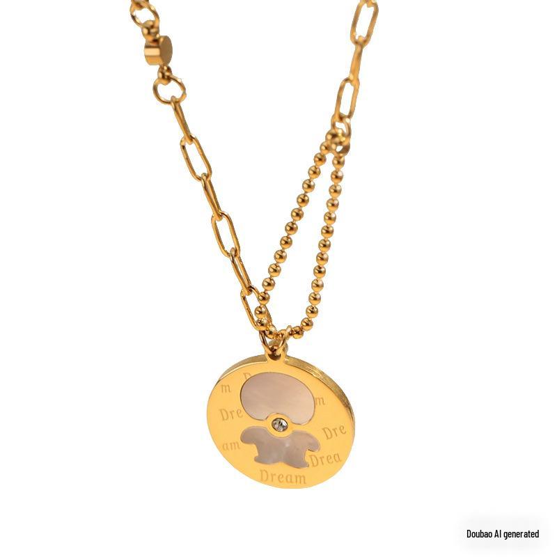 White Bear Pendant Sweater Chain: Luxurious, Unique, and Versatile Design.