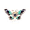 Trendy European-American Style Colorful Drip Oil Butterfly Brooch - Fashionable Animal Corsage and Clothing Accessory.