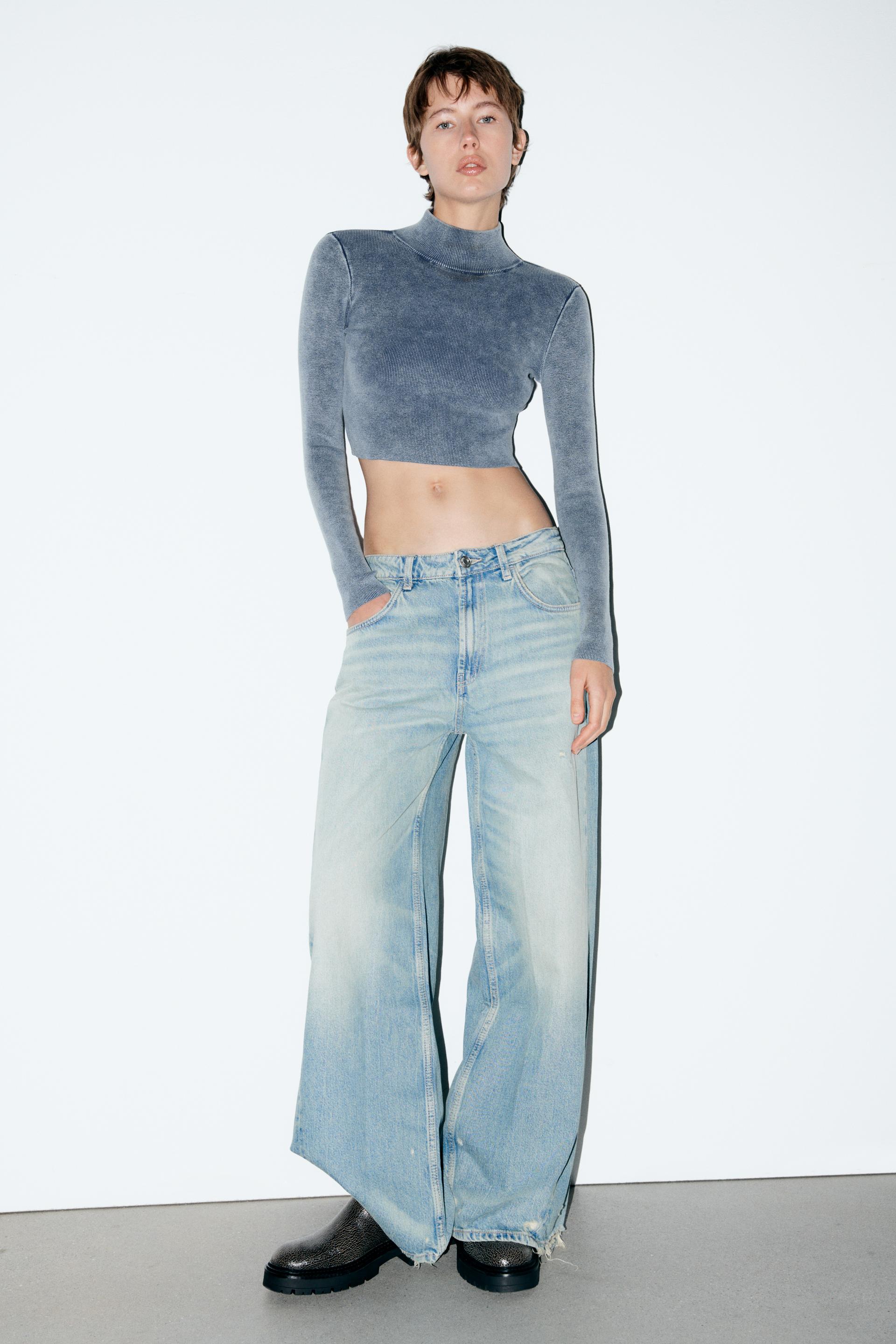

ТРИКОТАЖНЫЙ УКОРОЧЕННЫЙ ТОП Acid WASH