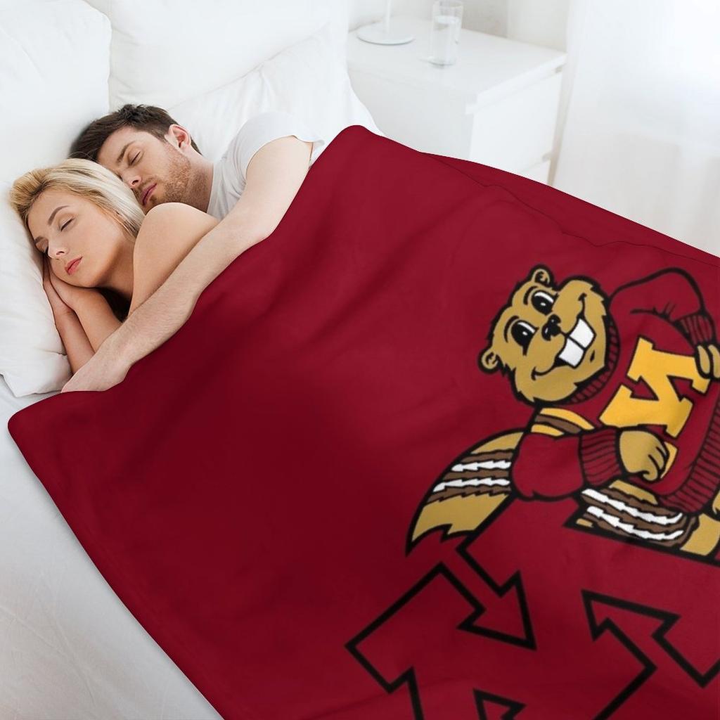Goldy Gopher Throw Blanket Soft Plush Plaid halloween Tourist Decoratives Blankets