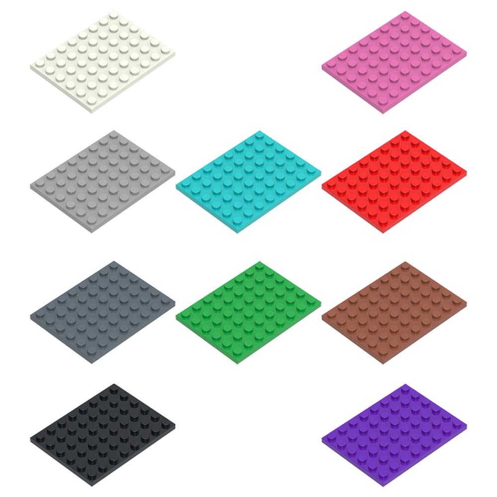 Interesting Toys 10Pcs 6X8 Dots Base Plate Classic Moc Diy City Figures Building Blocks Bricks Parts Compatible With 3036 Children Toys Gift