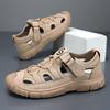 Outdoor men's summer mesh sandals, non slip hiking travel hiking shoes men's Roman shoes beach wading shoes casual sports shoes