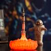 3D Printing Rocket Desk Lamp Bedside Table Lamp Warm LED Night Light USB Rechargeable Home