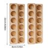 2Pcs Functional 12 Slot Essential Oil Showcases Wood Essential Oil Display Case 12Slots Vertical Storage for Collectors