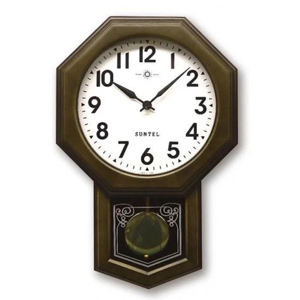 Santell Japanese-made Modern Antique Pendulum Clock (Arabic Script Octagonal) QL722A-DBK