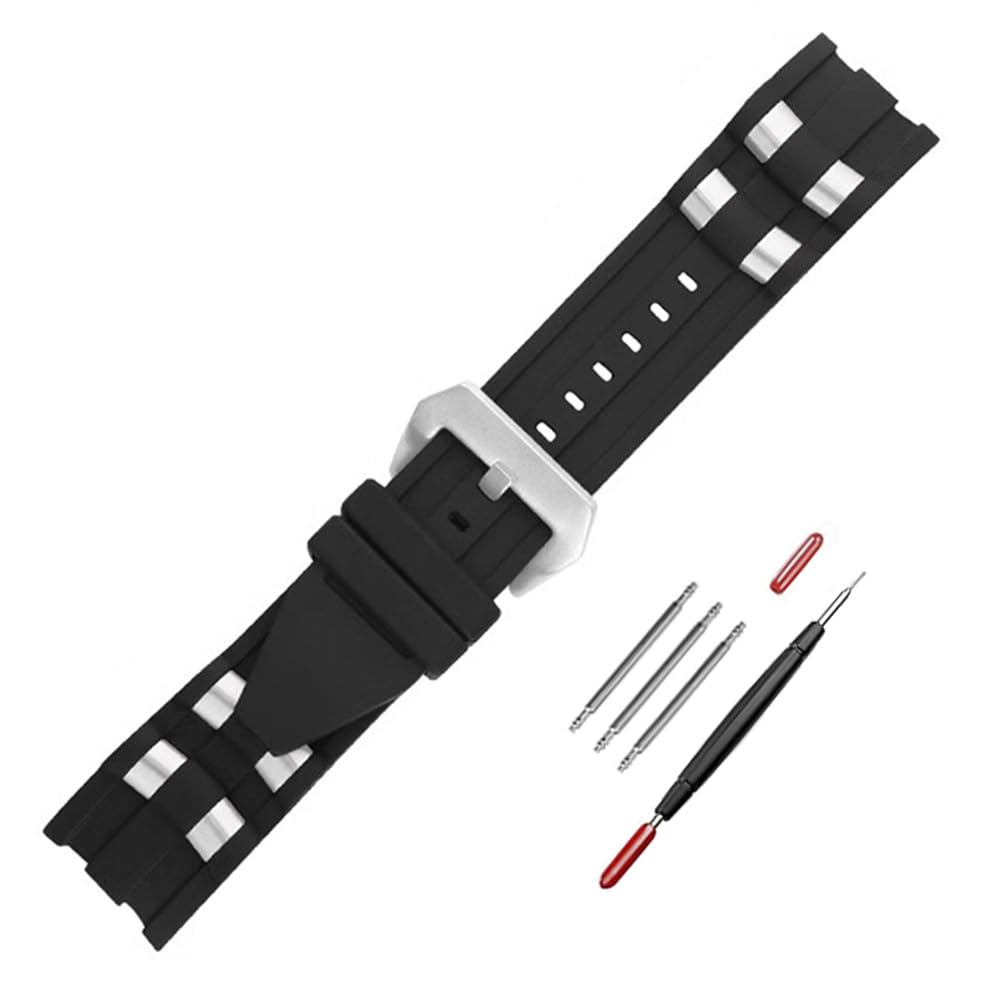 Sibehill Invicta 26mm Replacement Watch Silicone Rubber Strap with Invicta Pro Band, [Compatible Diver]