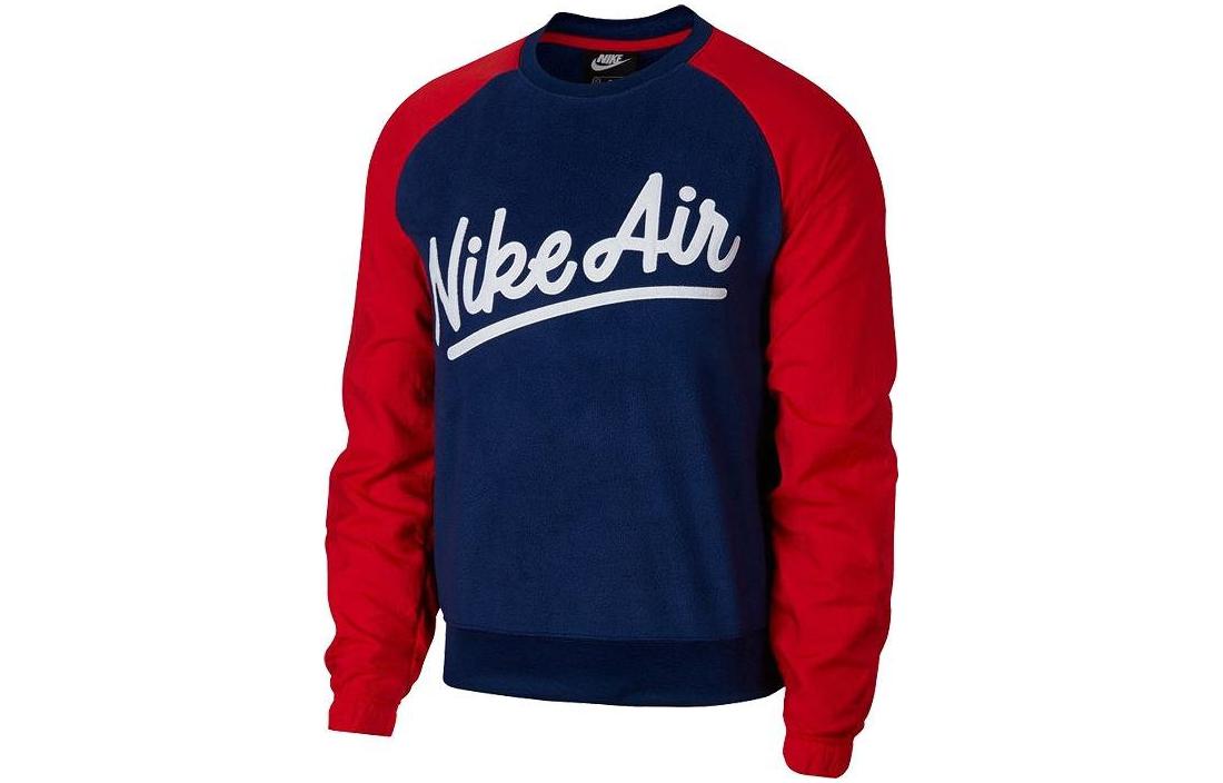 Nike Sweatshirts Men s Blue Crew Neck Moderate Regular BV5187-492 M