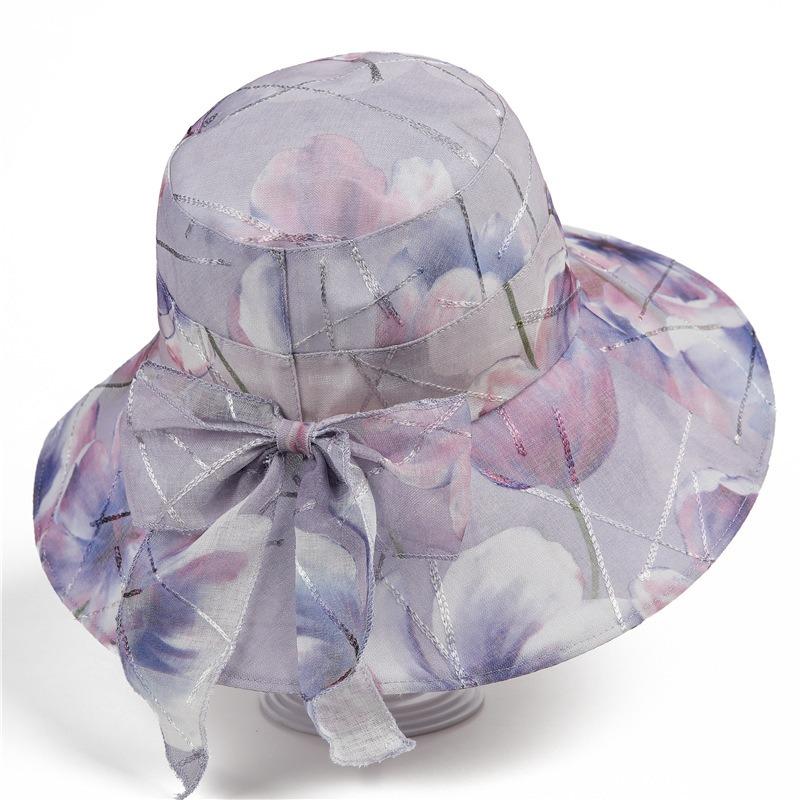 Hat Ladies Sun Hat Spring Summer Sun Hat Eaves Breathable Sun Protection Grandma Bucket Hat