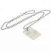 Celtic FC Silver Plated Dog Tag and Chain