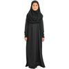 Kids Prayer Dress Muslim Clothes for Girls Long Sleeve Abaya with Hijab Two Piece Maxi Islamic Set Scarf Kaftan Jilbab