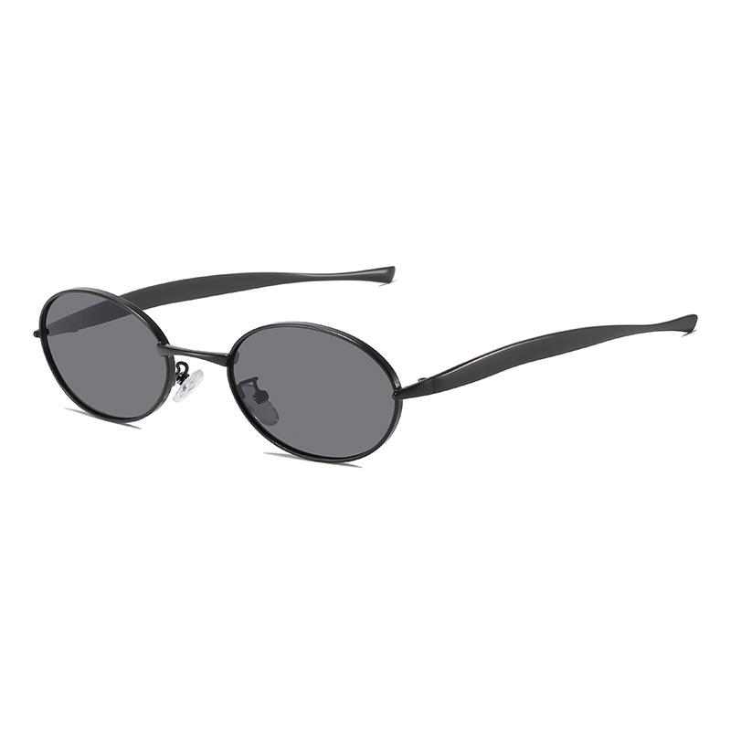 2025 Oval Metal Frame Sunglasses - European & American Fashion Street Style