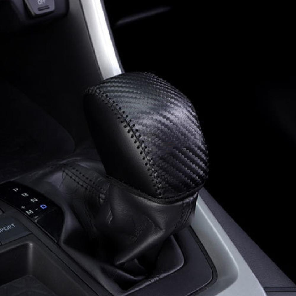 Leather Car Gear Head Shift Knob Cover Gear Shift Collars for Toyota RAV4 RAV 4 XA50 MK5 2019 - 2025 Accessories