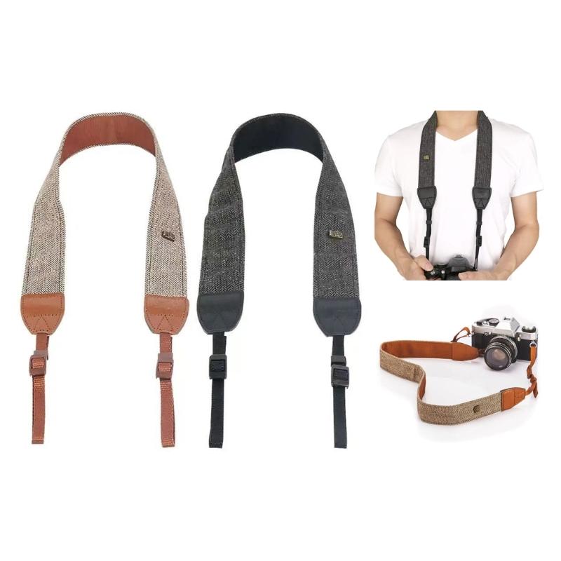 Portable Neck Shoulder Belt Strap Vintage Print Soft Colorful Camera Straps for Women Men DSLR Camera Accessories