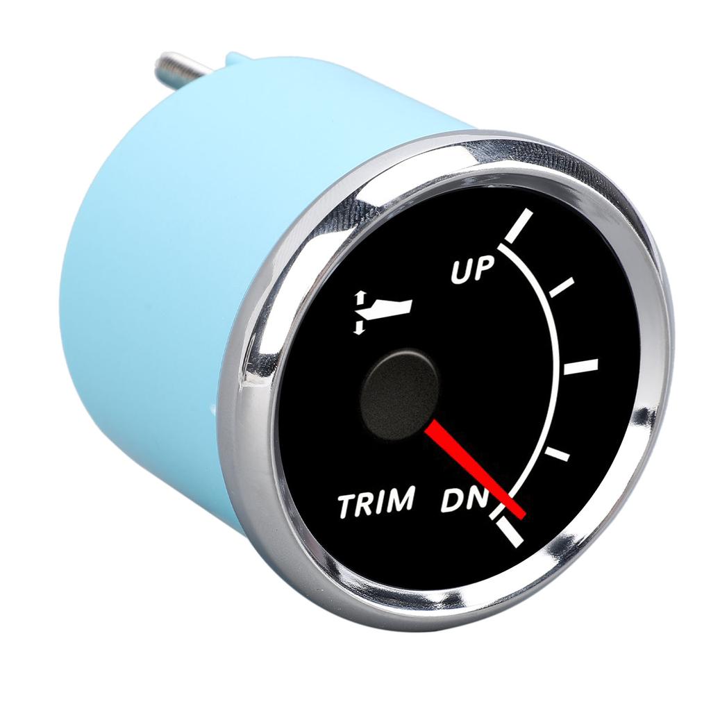 52mm Boat Trim Gauge Pointer Display UP to DN Accurate IP67 Waterproof for Yachts Fishing Boats