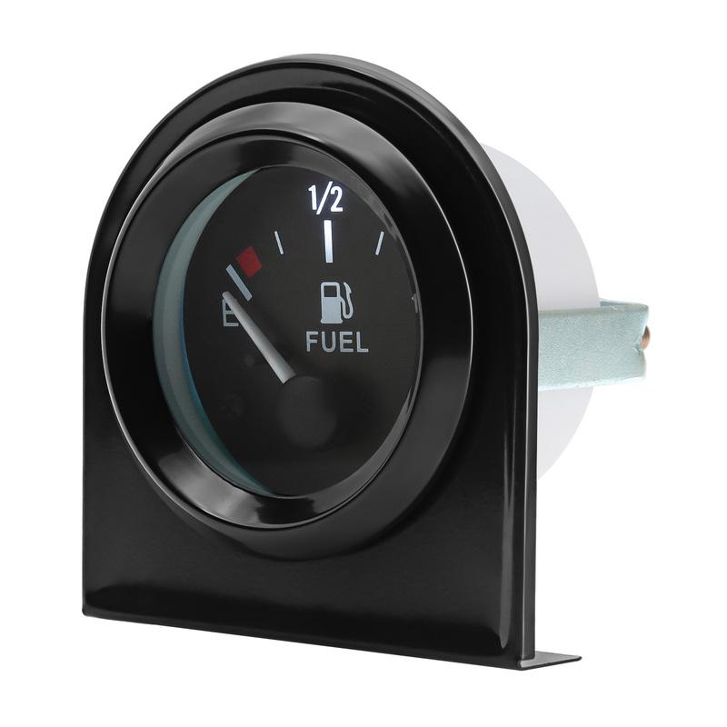 2" 52mm Digital Fuel Level Gauge Voltmeter Oil Temp Water Temp Oil Pressure Gauge With White LED Light For 12V Gasoline Car