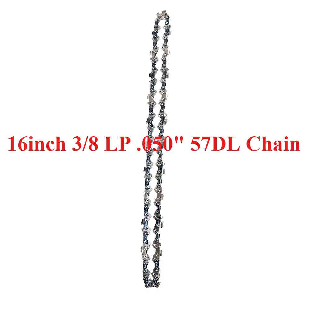 10/12/14/16 Inch Chainsaw Chains Guide Bar 3/8 LP Pitch .050" Gauge 40/44/45/50/52/53/56/57/59 Drive Links Garden Tool Parts