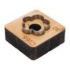 Leather Cutting Mold with Wood Base Flower Shape Punching Die for Making Pendants Crafting Projects