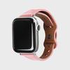 Apple Watch Slim Leather Strap Compatible with All 7 6 5 4 3 2 1 SE Models (Pink)