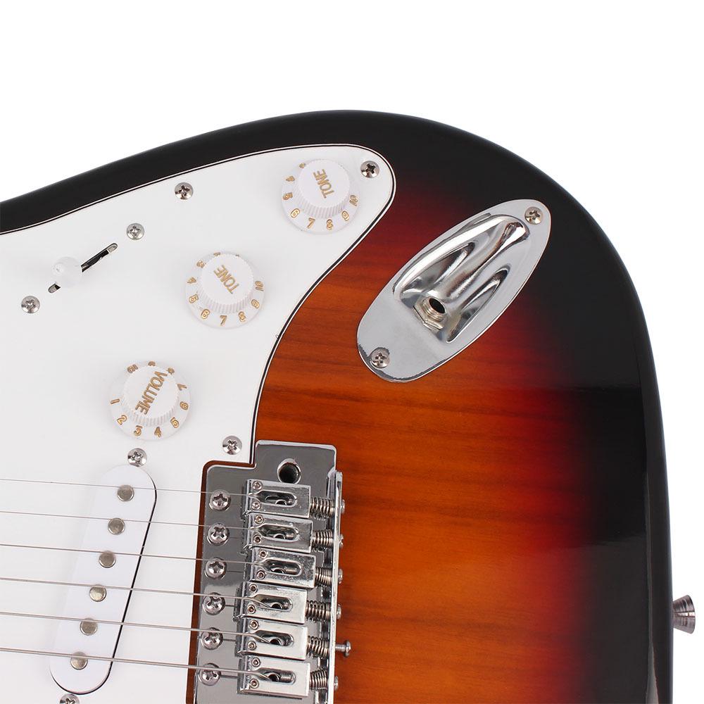 Beginner ST Classic Electric Guitar, 22-Fret Adult Entry-Level Set