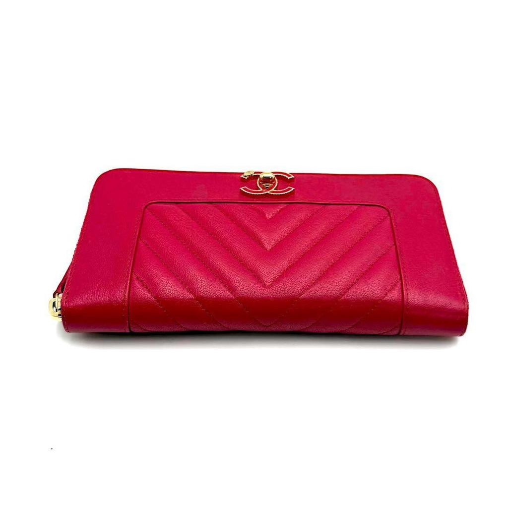 Used Chanel Mademoiselle Long Wallet