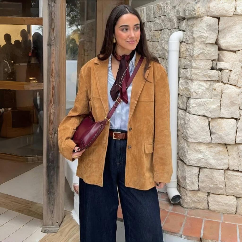 VAYLA Elegant Women's Suede Jackets Loose Lapel Single Breasted Long Sleeve Female Coats Lady Street Commute Outwear New
