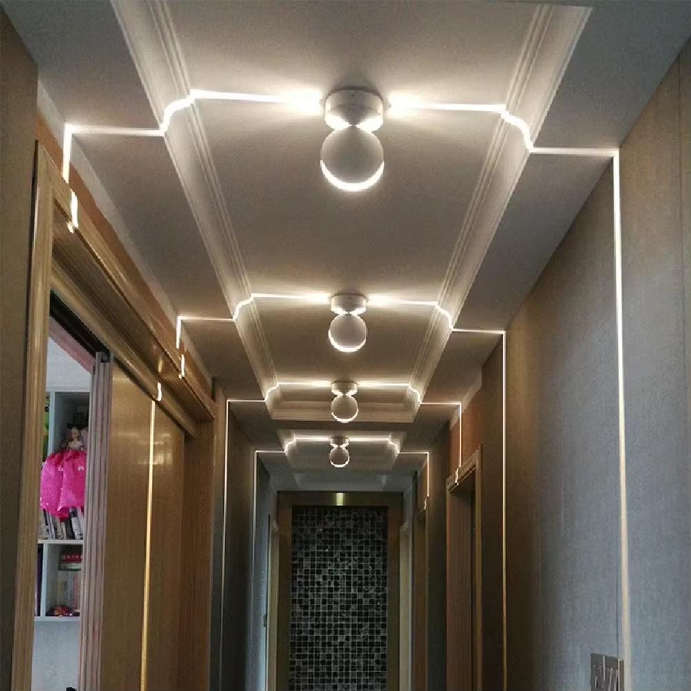 New LED Window Sill Line Color Celling Lamp Internet Cafe Secret Room 360° Luminous Corridor Aisle Decorative Light Spotlight