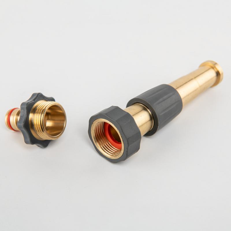 Dysza Regulowana Mosiężna Gw 3/4" Z Przyłączem Na Kran Gz 3/4" 10Cm Brass Soft