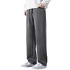 Men's Spring and Autumn New Solid-color Casual Pants Loose Straight Drape Wide-leg Pants Drawstring Youth Sweatpants