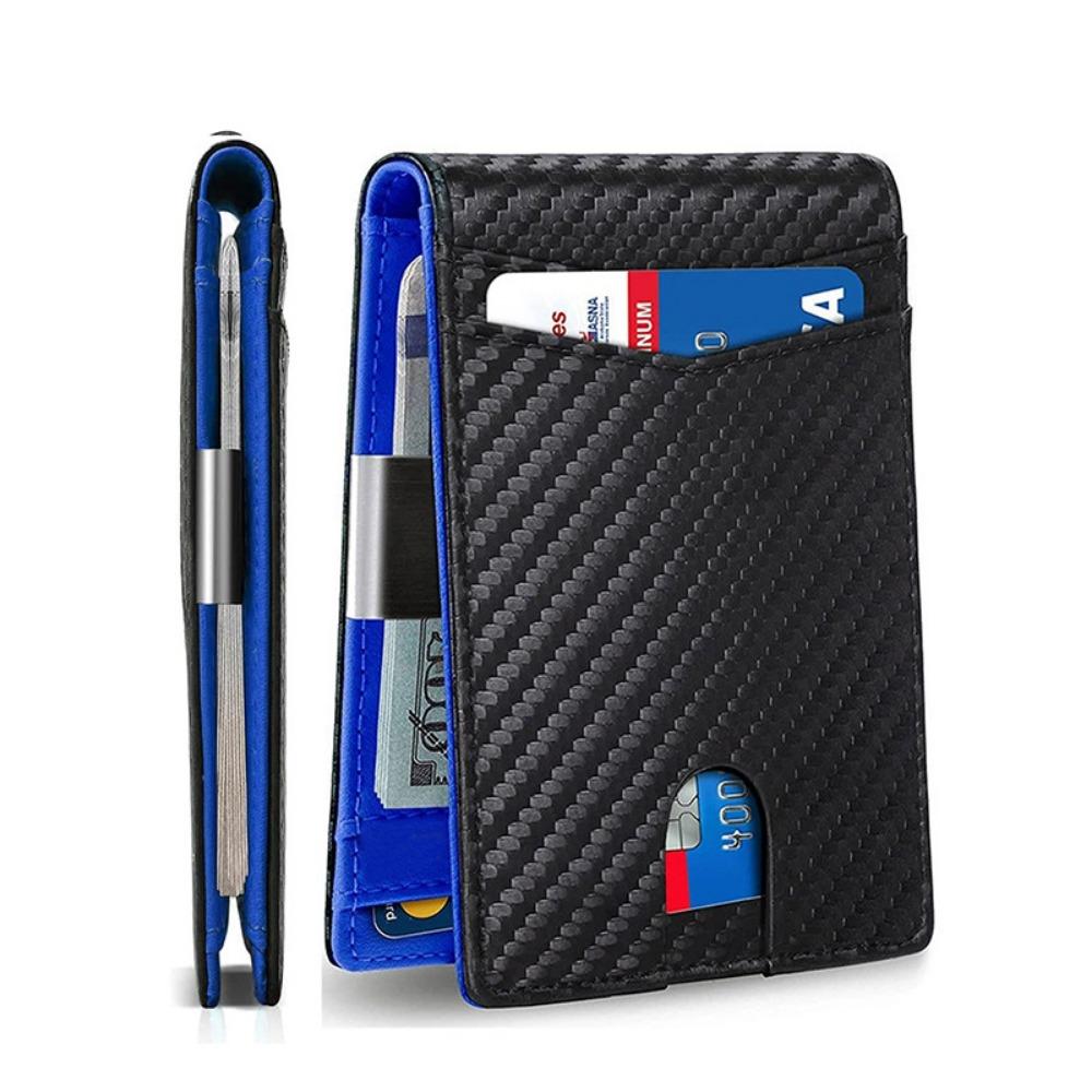 Anti-Theft Carbon Fiber Card Holder Minimalist Men Wallets Credit Card Holder  Business