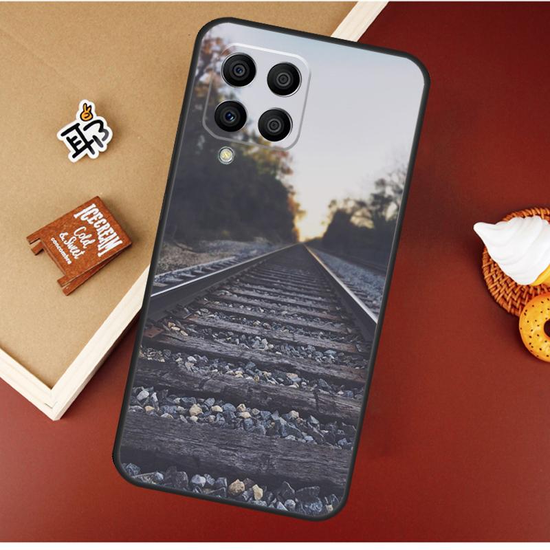 Train Rail Sunlight For Samsung Galaxy M53 M33 M13 M14 M34 M54 M12 M32 M52 M20 M15 M55 M31s M30s M21 M51 Case