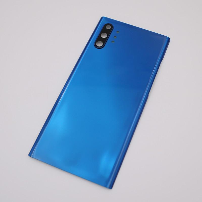 Back Battery Cover For Samsung Galaxy Note 10 Plus N975 N970F Glass Rear Door Housing Cover Replacement With Camera Lens Glue