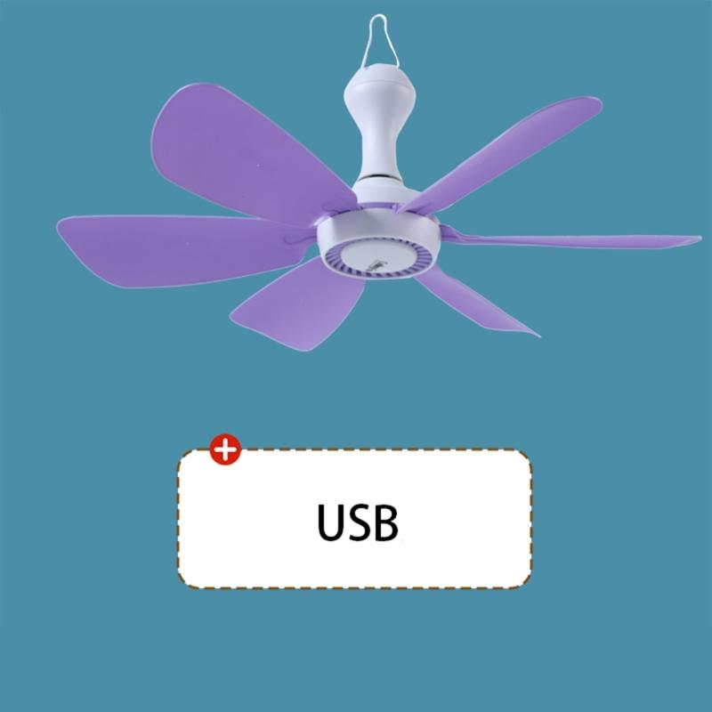 Ventilatore USB da Appendere DC5V1A 5W Efficiente e Silenzioso Motore Brushless per Campeggio Camera da Letto Ufficio Scrivania e Tenda da Viaggio