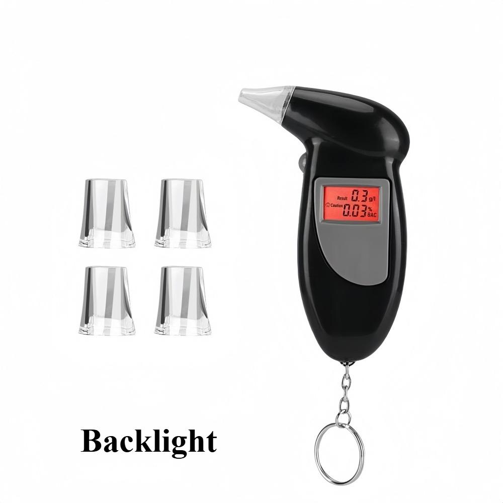 Portable Breath Alcohol Tester Handheld Breathalyzer Alcotest Alcohol Test Tools Backlight Digital Set Car Accessories Universal