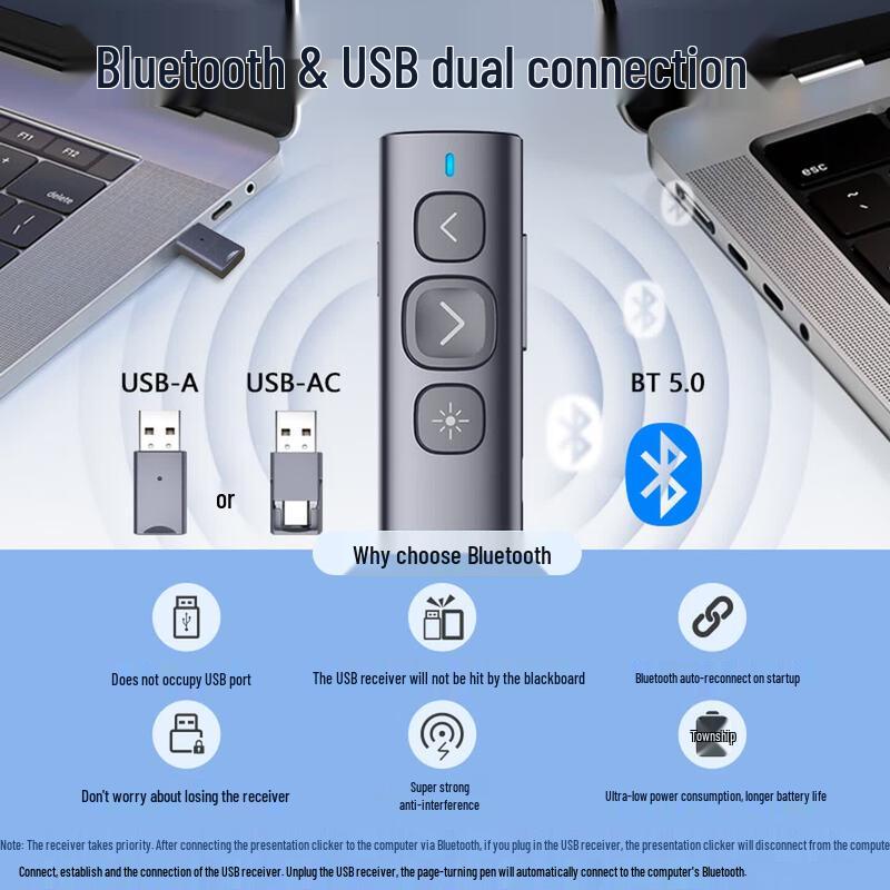 Nuowo N95 Plus Bluetooth Presenter with Laser Pointer