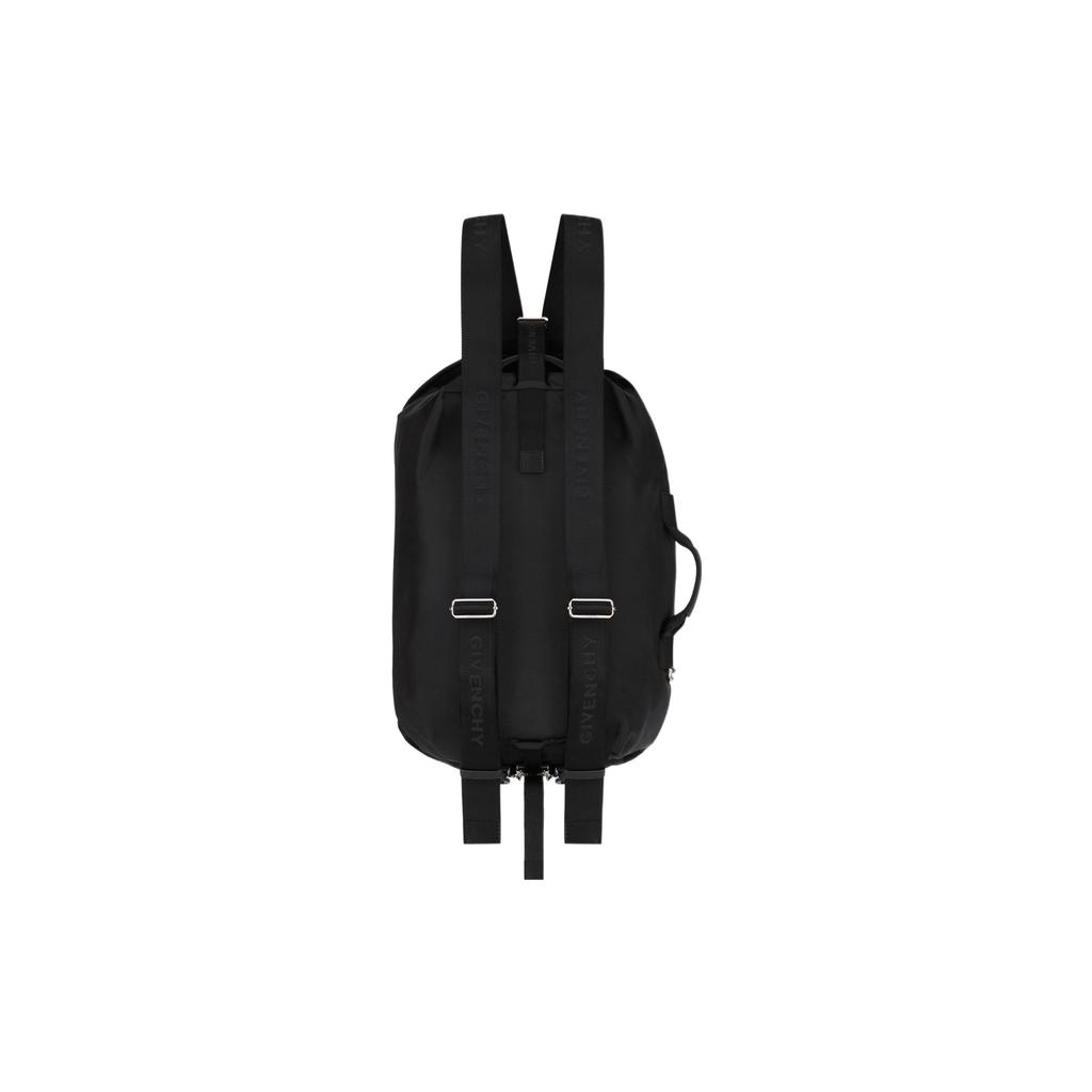 Givenchy 4G Logo Zipper Print Adjustable Canvas Shoulder Strap Nylon Fabric Backpack Large Men backpack Black BK50A8K1JE-001