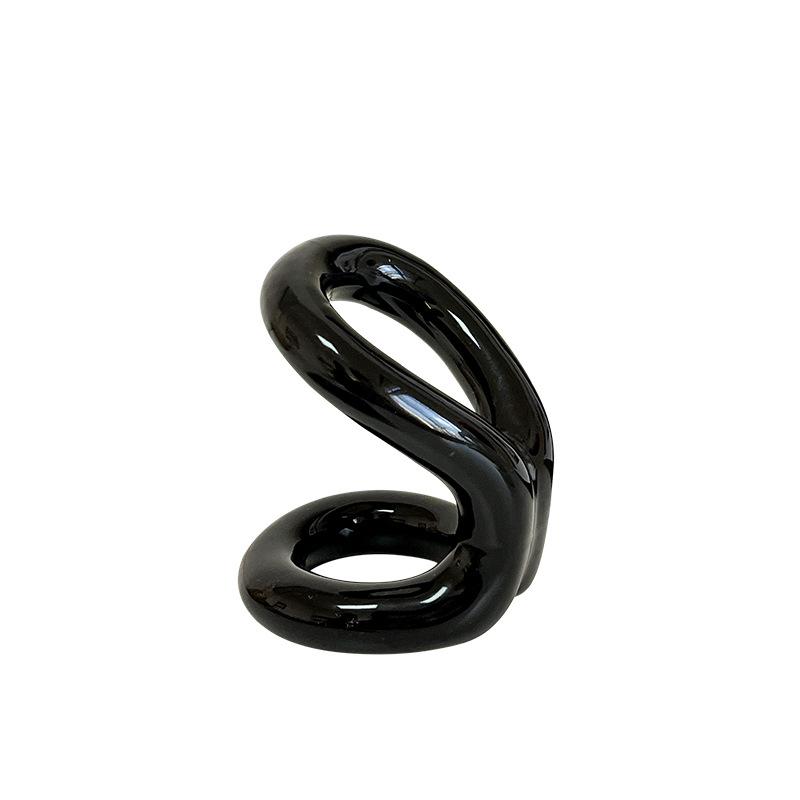 Creative Ins Ceramic Premium Feeling Cream Wind Desktop Pen Holder Makeup Brush Dresser Shelf Storage Cylinder Ornament