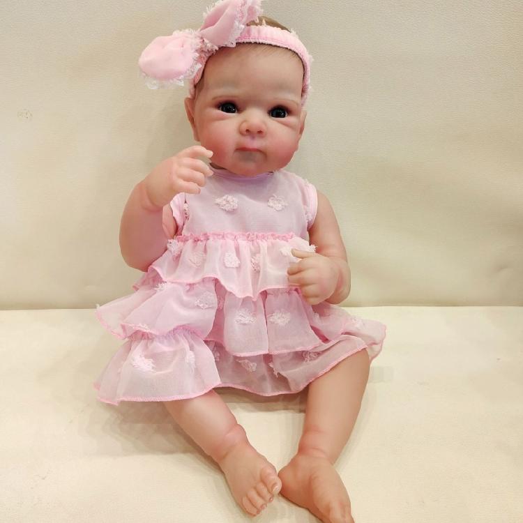 Vinyls Newborns Baby Girl Doll 19inch Child Friendly Realistic Plaything 1